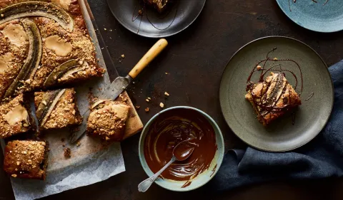 YOU Magazine X BOSH! Banana Bread Blondies
