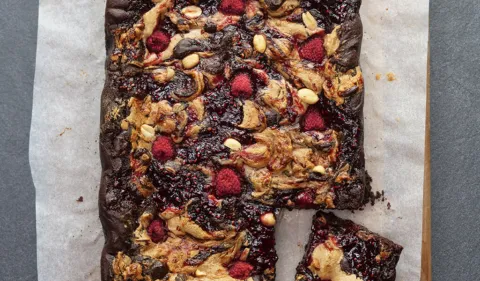 Food52 X BOSH! PBJ Brownies 
