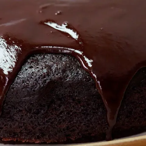 Vegan Anna Jones' Dark Fudgy Cake Bosh TV