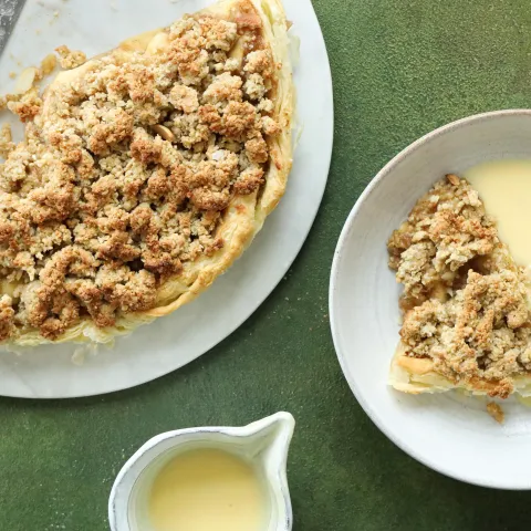 Vegan Apple Crumble Pie BOSHTV