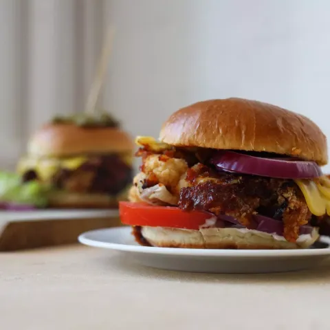 Vegan BBQ Cauliflower Burger Bosh TV
