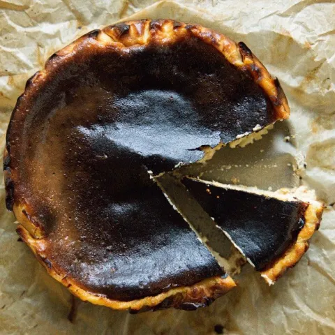 Vegan Baked Basque Cheesecake BOSHTV