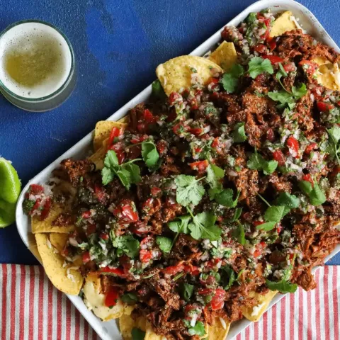 Vegan Birria Nachos with Pico De Gallo Bosh TV