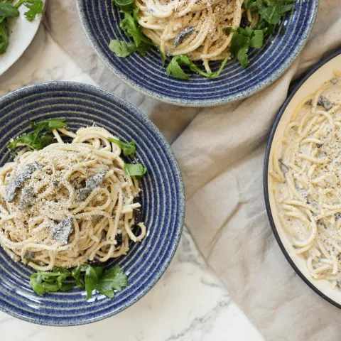 Vegan Creamy Carbonara BOSHTV