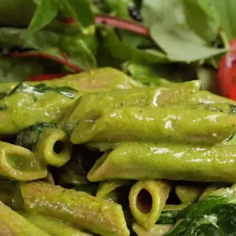 Vegan Creamy Pesto Pasta Bosh TV