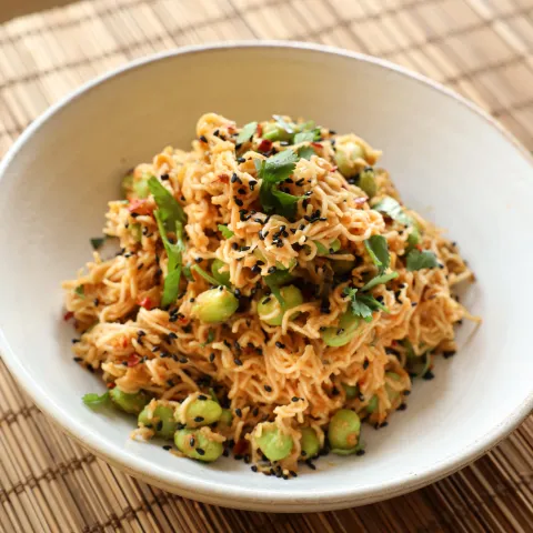 Vegan Creamy Tahini Chilli Noodles BOSHTV