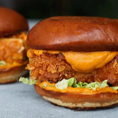 Vegan Crispy Butter Tofu Burger BOSHTV