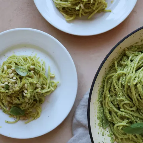 Vegan Easy Pea-sy Pesto Pasta Bosh TV