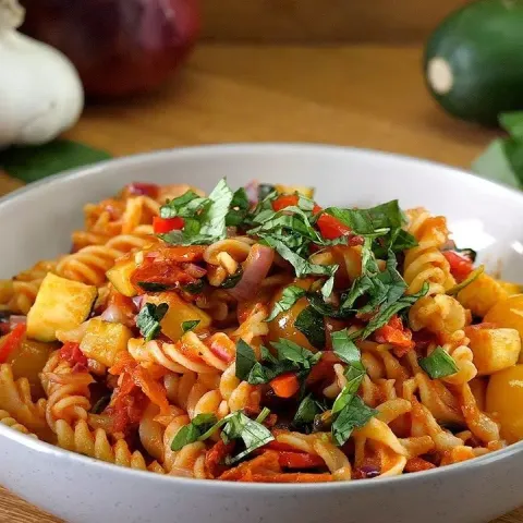 Vegan Easy Peasy Pasta Bake Bosh TV