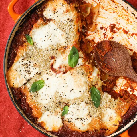 Vegan Frying Pan Red Pesto Lasagne BOSHTV