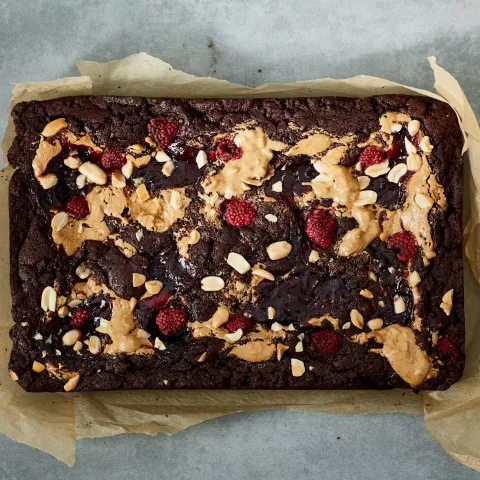 Vegan Gooey PBJ Brownies Bosh TV