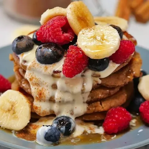 Vegan Mixed Berry Protein Pancakes Bosh TV