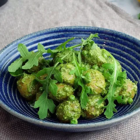 Vegan Pea & Pesto Potato Salad Bosh TV