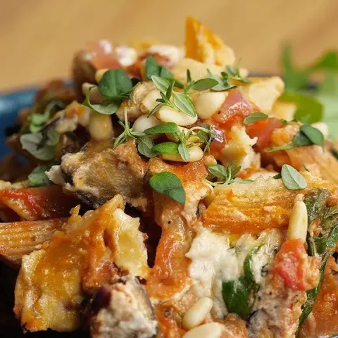 Vegan Penne Pasta Casserole Bosh TV