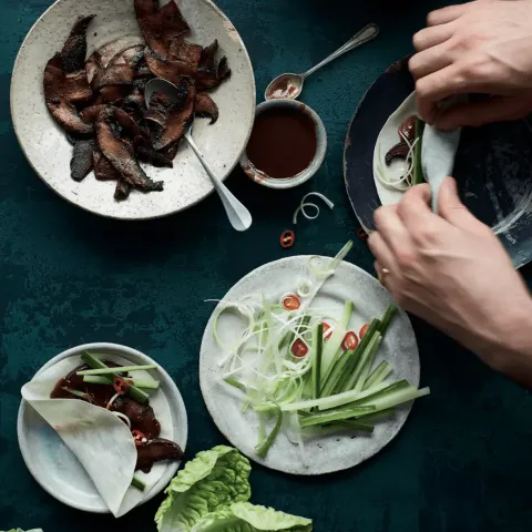 Vegan Plant-Based Duck Pancakes Bosh TV