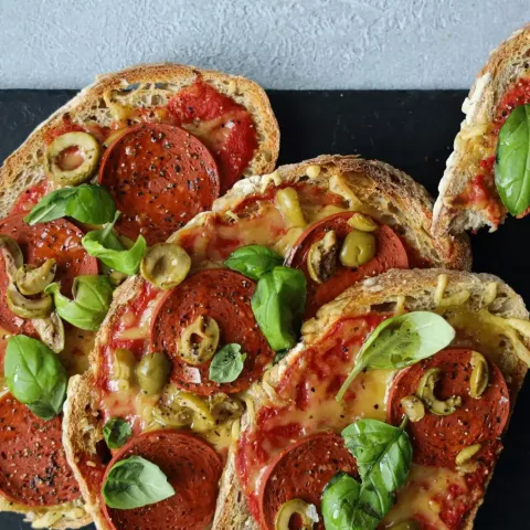 Vegan Plant-Based Pizza Toast Bosh TV