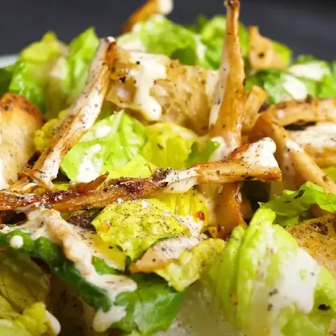 Vegan Plant-Based 'Chicken' Caesar Salad Bosh TV