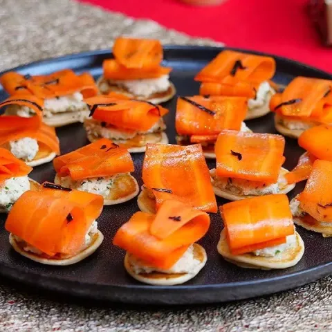 Vegan Plant-Based 'Salmon' Blinis Bosh TV