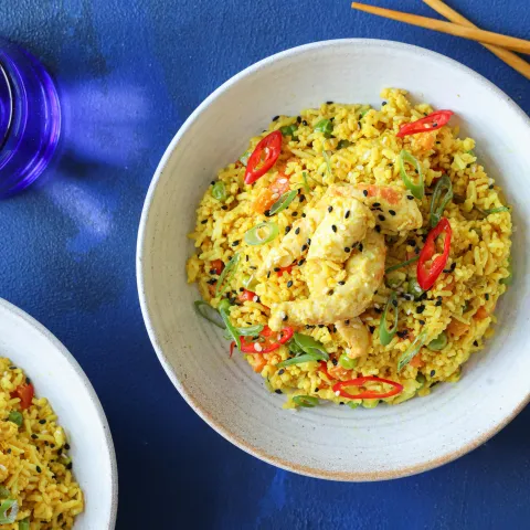 Vegan Prawn Special Fried Rice BOSHTV