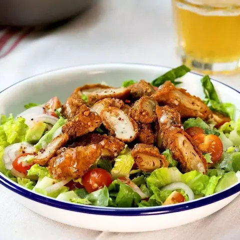 Vegan Southern Fried 'Chicken' Salad Bosh TV