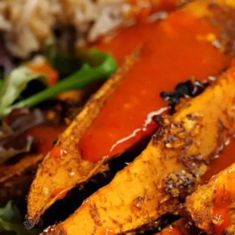Vegan Sweet Potato Wedges with Rice & Peas Bosh TV