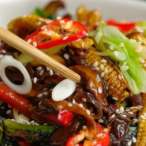 Vegan Sweet 'n' Sticky Stir Fry Bosh TV