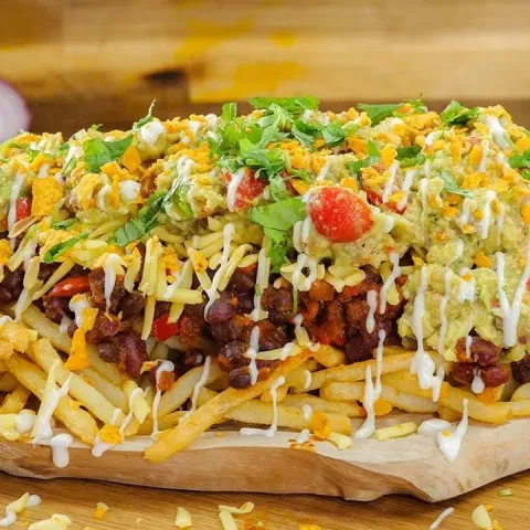 Vegan Tex Mex Loaded Fries Bosh TV