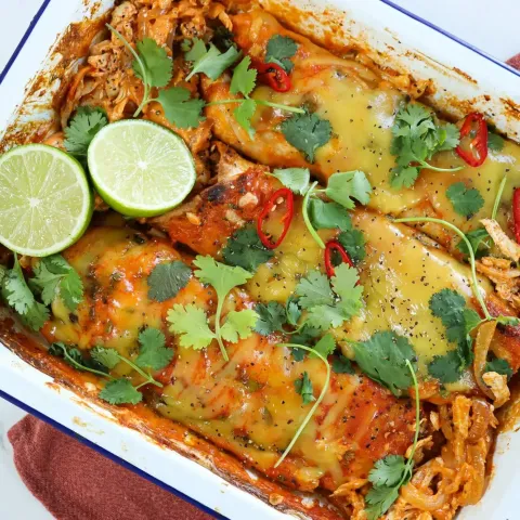 Vegan Tofu Enchilada Bake BOSHTV