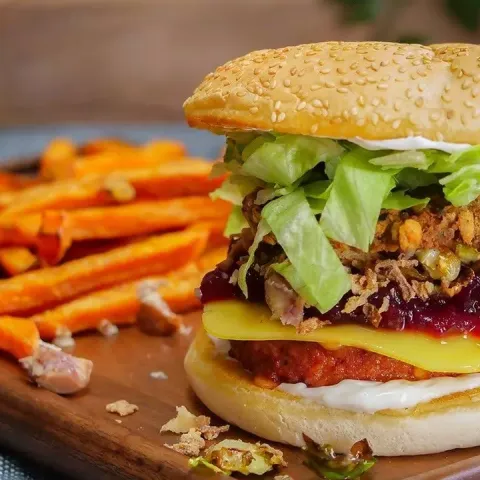 Vegan Ultimate Christmas Burger Bosh TV