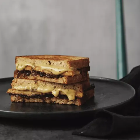Vegan Vegan 'Bacon' Cheese Toastie  Bosh TV