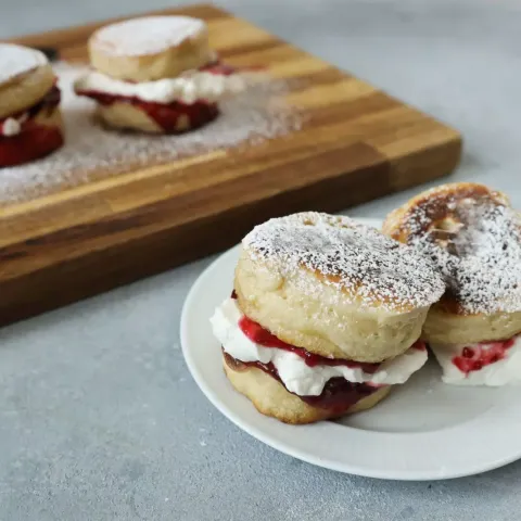 Vegan Victoria Sponge Pancakes Bosh TV