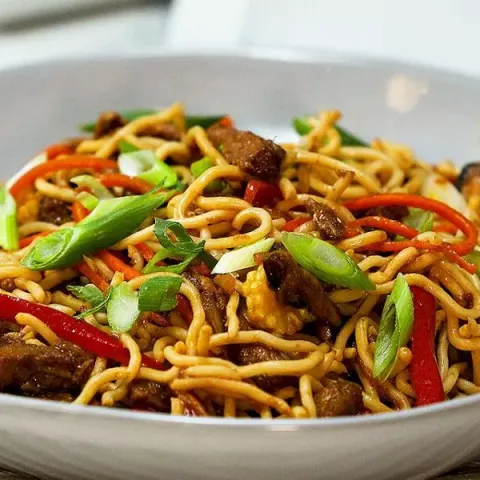 Vegan 'Chicken' Lo Mein Bosh TV