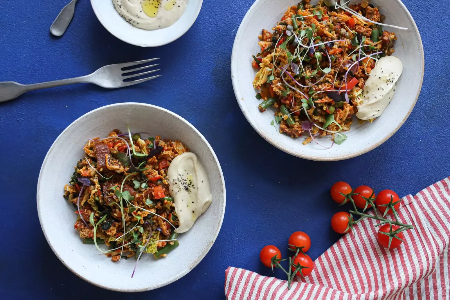 Vegan Apricot Harissa Grains Bowl Bosh TV
