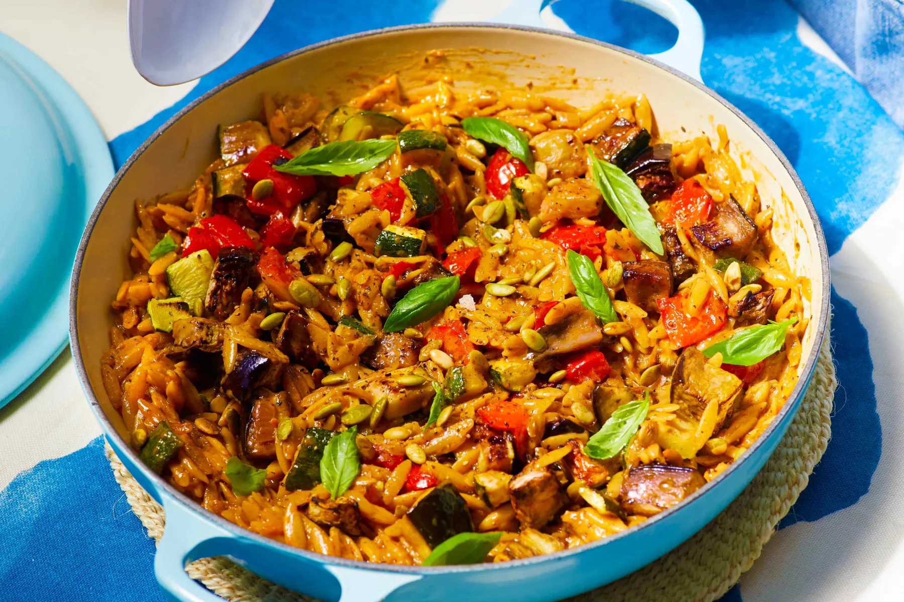 Vegan BOSH! X GRUBBY Red Ratatouille Orzo Risotto BOSHTV