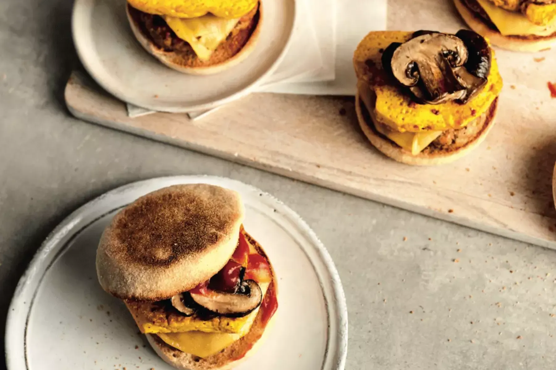 Vegan Big Breakfast Burgers Bosh TV