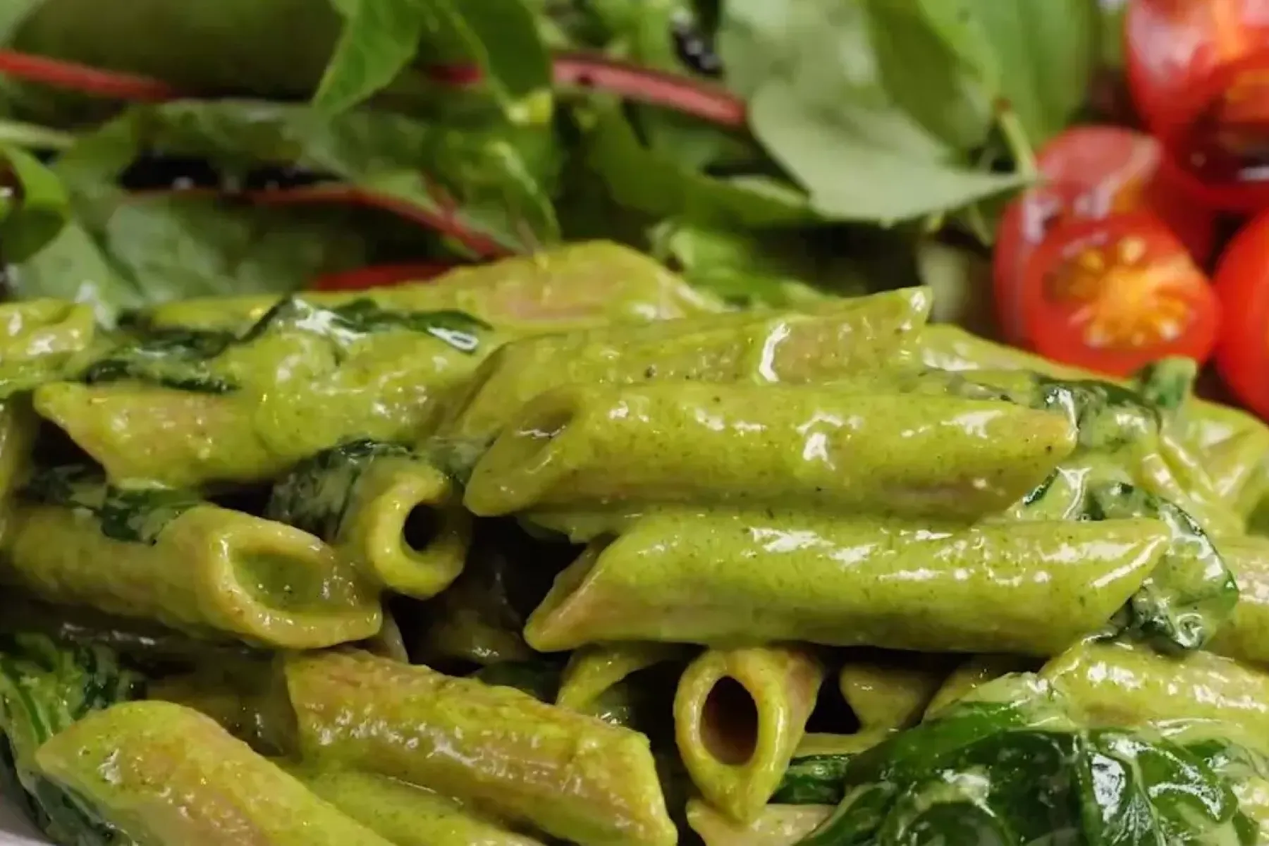 Vegan Creamy Pesto Pasta Bosh TV