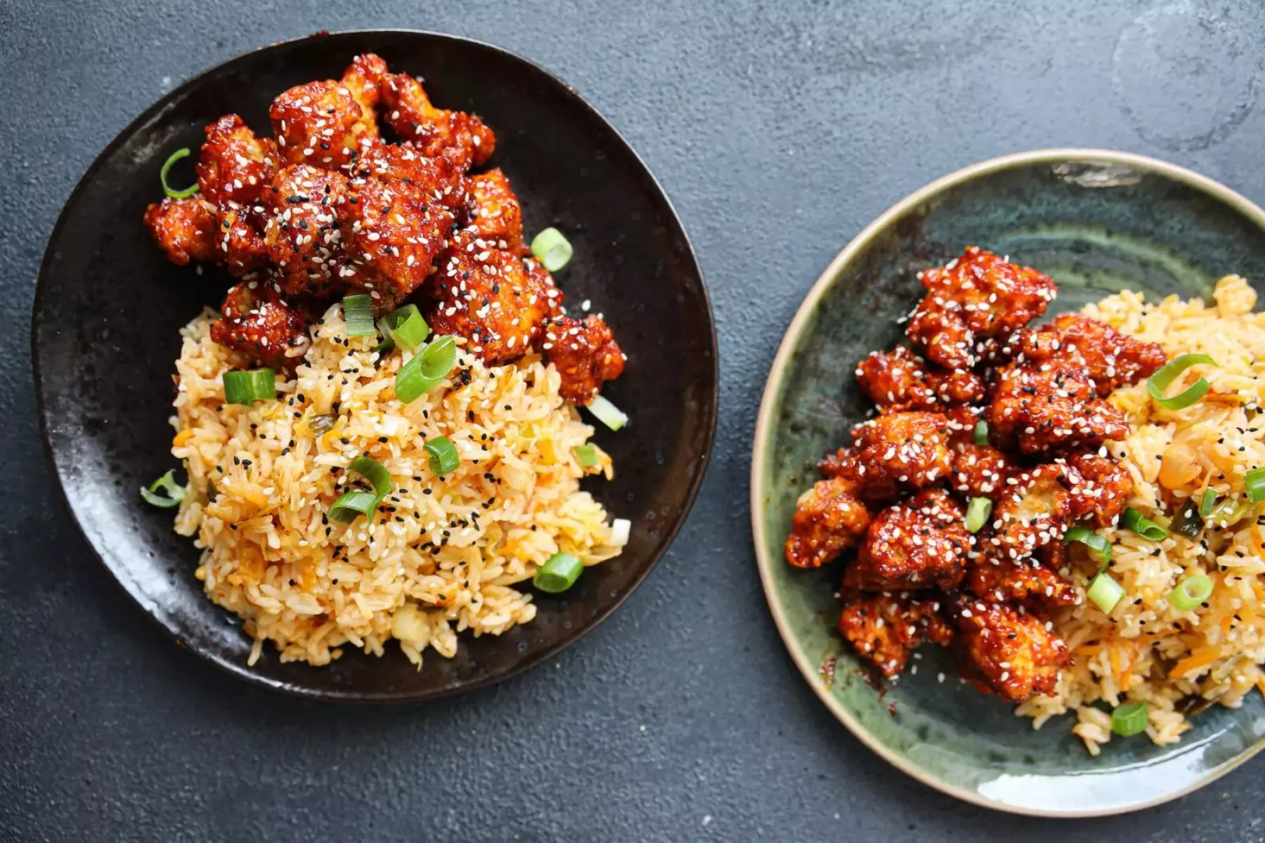 Vegan Crispy Korean-Style Tofu with Kimchi Fried Rice  Bosh TV
