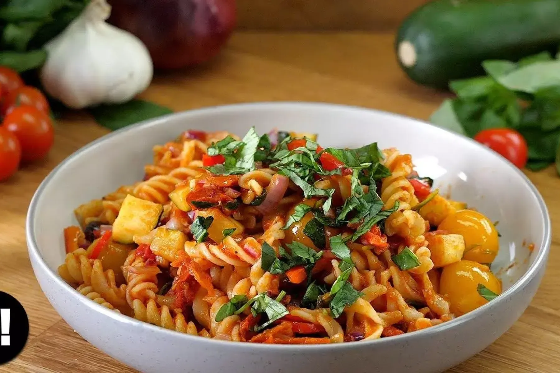 Vegan Easy Peasy Pasta Bake Bosh TV