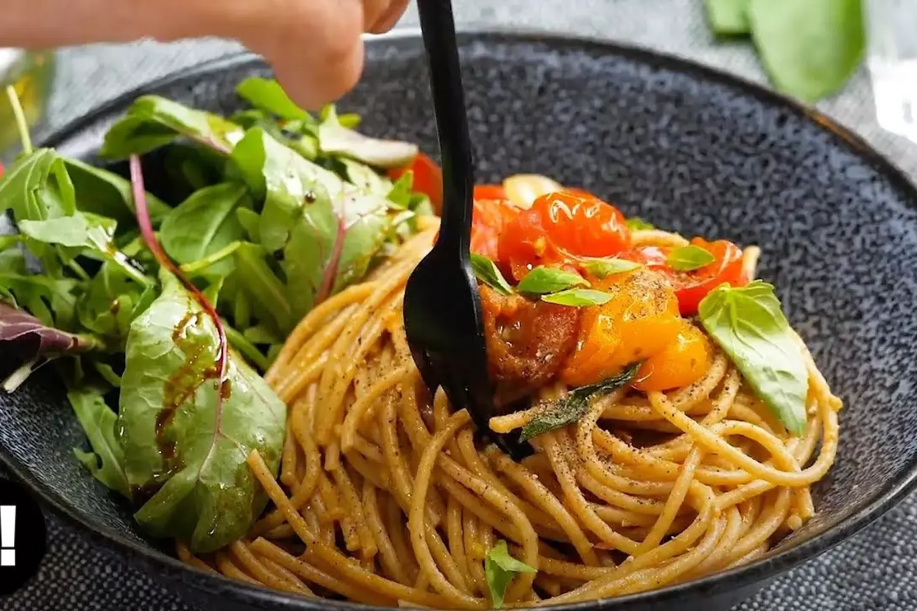 Vegan Easy Peasy Squashed Tomato Spaghetti Bosh TV