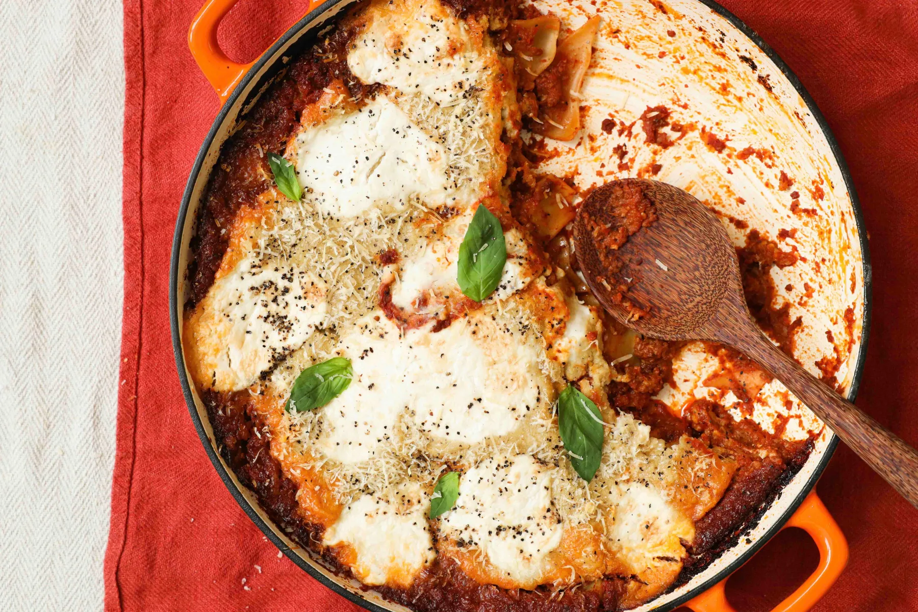 Vegan Frying Pan Red Pesto Lasagne BOSHTV