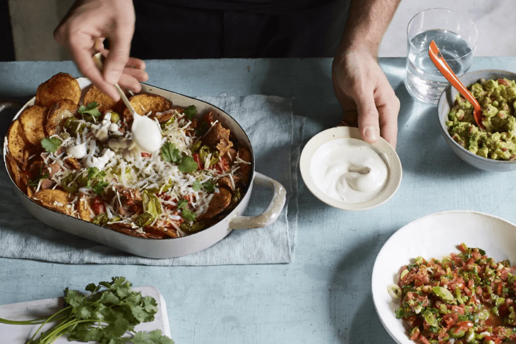 Vegan Fully Loaded Potato Nachos BOSHTV