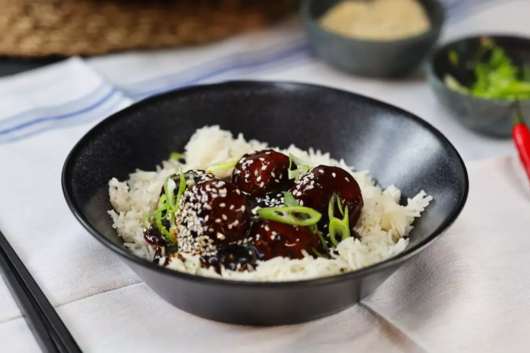 Vegan General Tso's Meatballs Bosh TV
