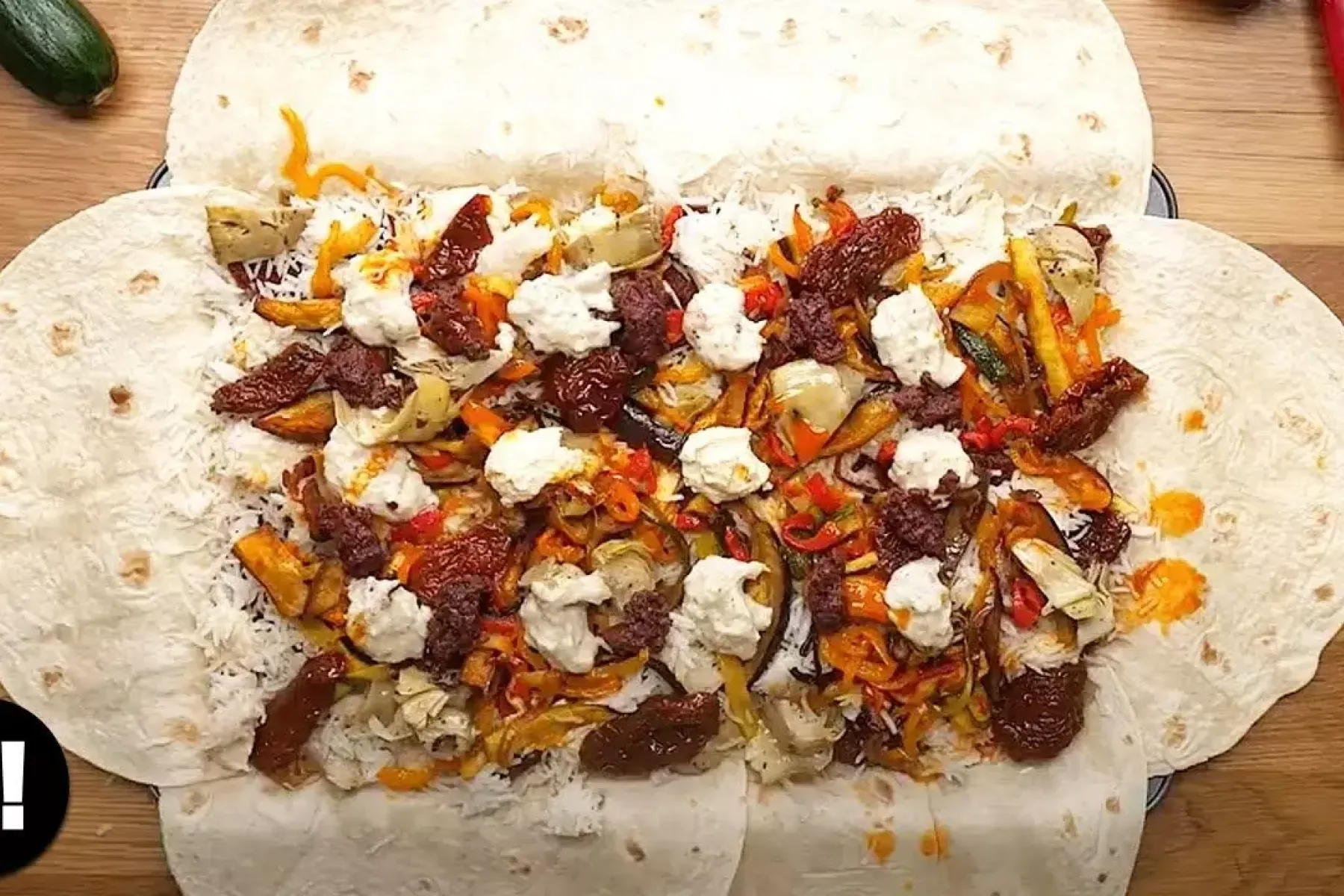 Vegan Giant Hummus Mezze Traybake Bosh TV