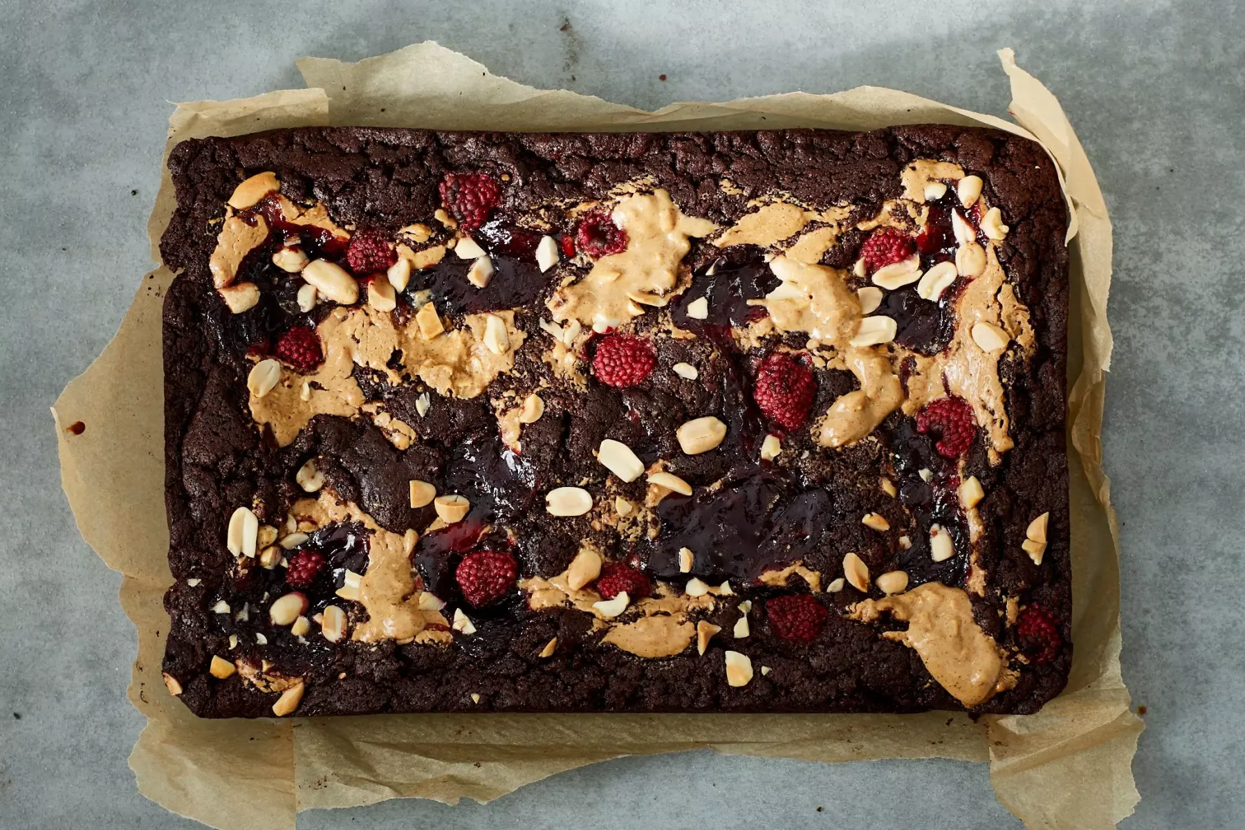 Vegan Gooey PBJ Brownies Bosh TV