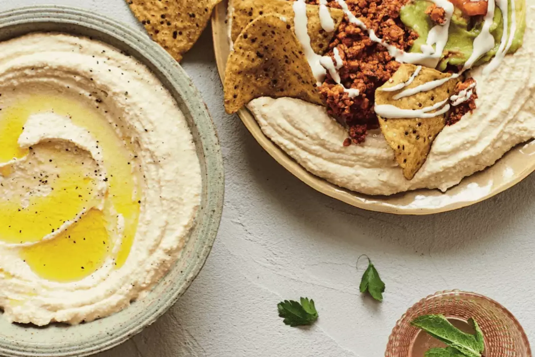 Vegan Hummus with Mexican 'Beef' Bosh TV