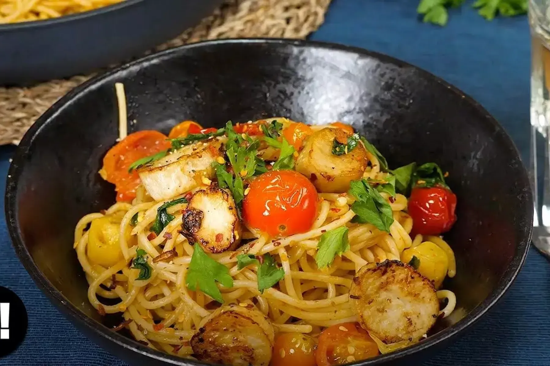 Vegan King Oyster 'Scallop' Spaghetti Bosh TV