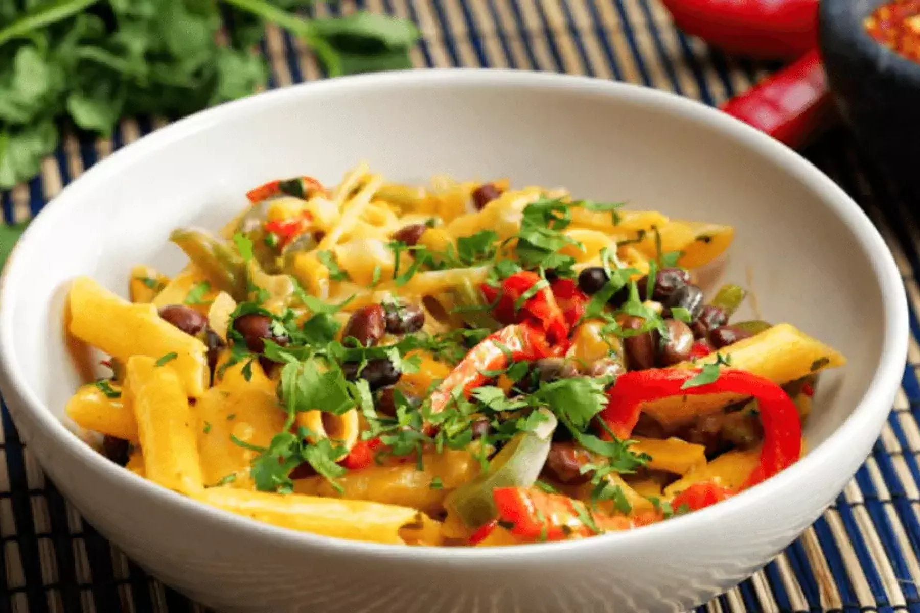 Vegan One Pot Creamy Fajita Pasta Bosh TV