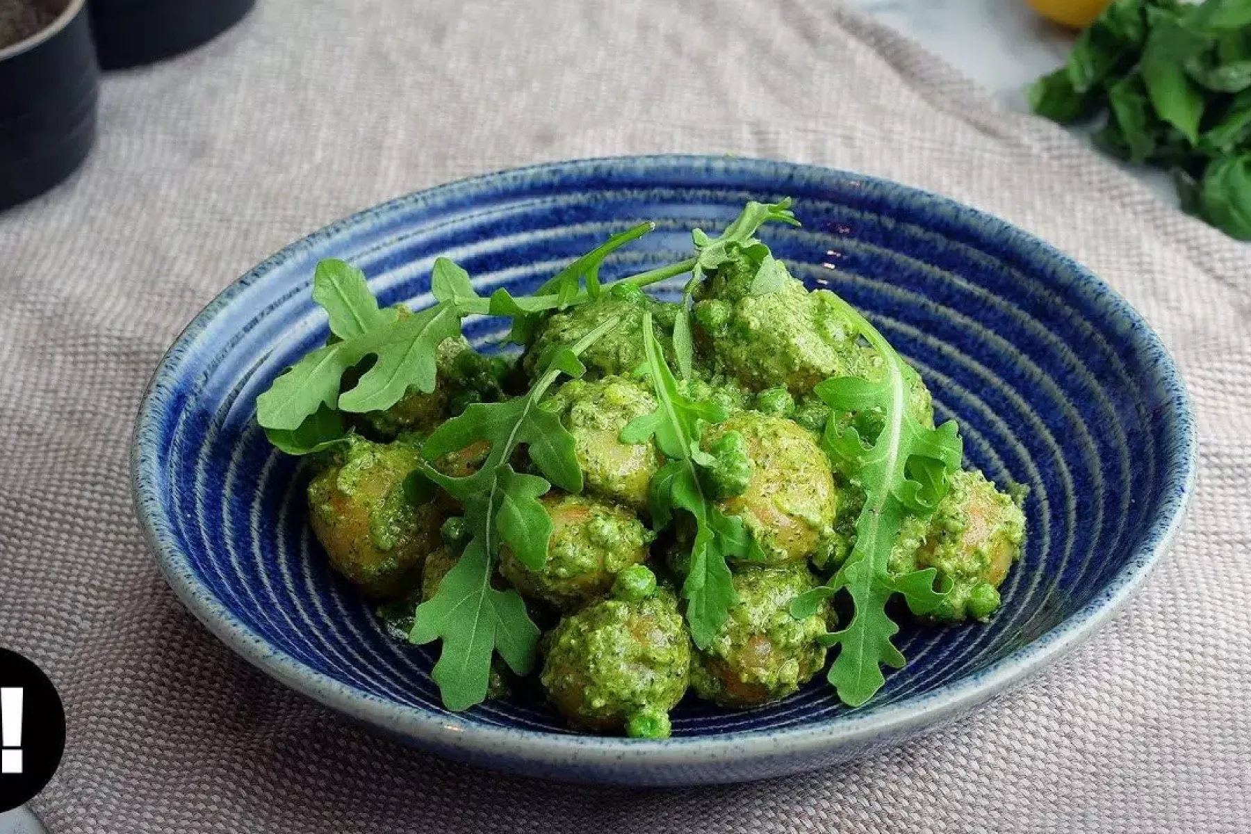 Vegan Pea & Pesto Potato Salad Bosh TV