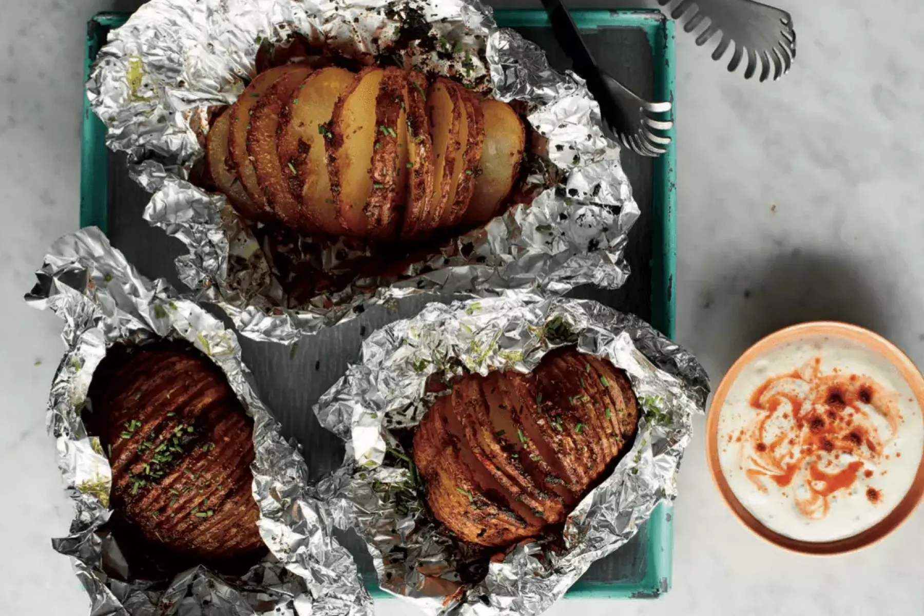 Vegan Peri Peri Hasselback Sweet Potato Bosh TV