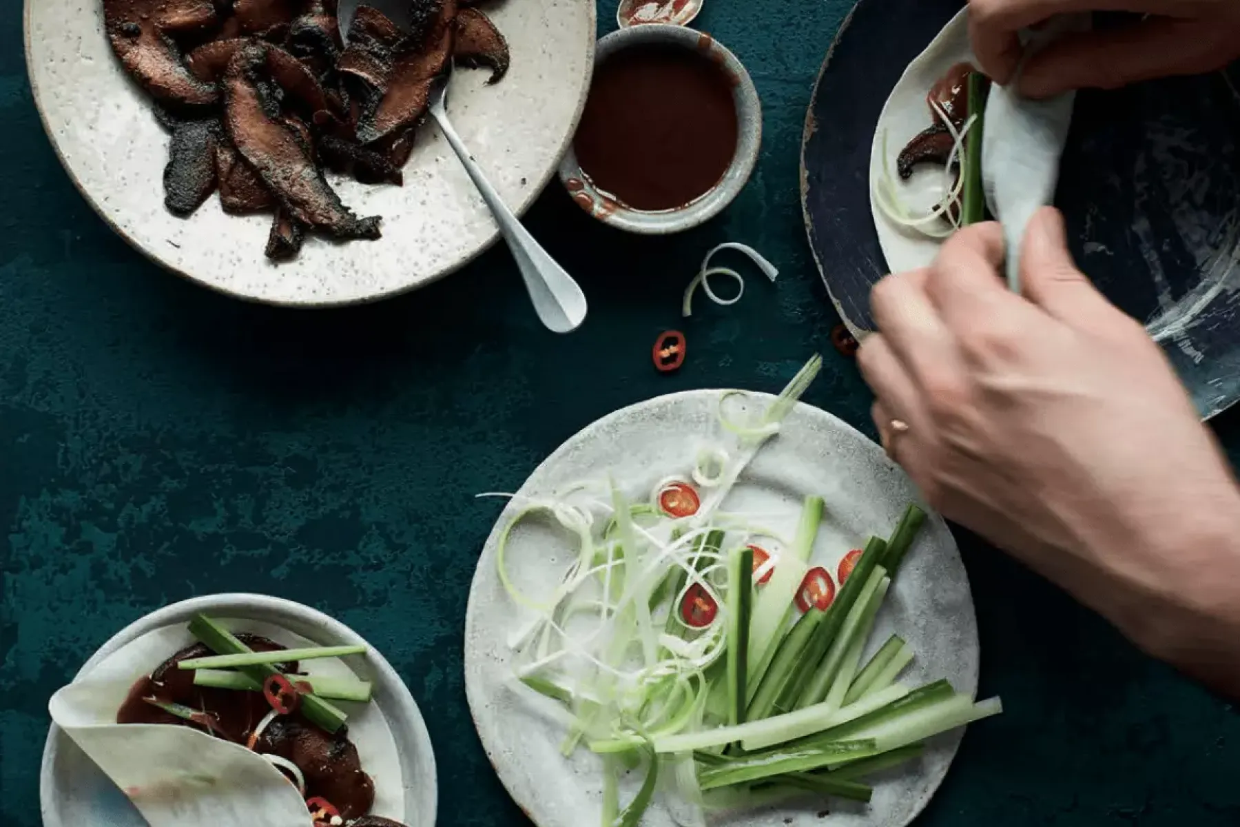 Vegan Plant-Based Duck Pancakes Bosh TV